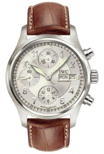 IWC Pilot's Watch Spitfire Chronograph Stainless Steel / Silver / English / Strap IW3706-24