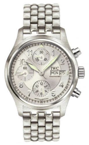 IWC Pilot's Watch Spitfire Chronograph Stainless Steel / Silver / Italian / Bracelet IW3706-27