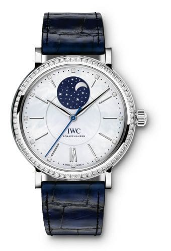 IWC Portofino Automatic Moon Phase 37 Stainless Steel / Diamond / MOP IW4590-01