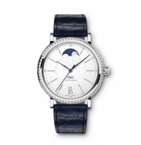 IWC Portofino Automatic Moon Phase 37 Stainless Steel / Diamond / Silver IW4590-08