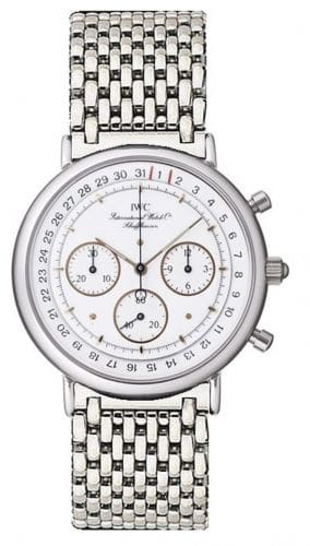 IWC Portofino Chronograph MecaQuartz Stainless Steel / White / Bracelet IW3731-06