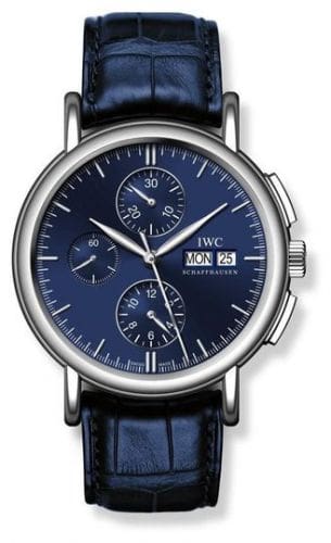 IWC Portofino Chronograph White Gold / Blue IW3783-04