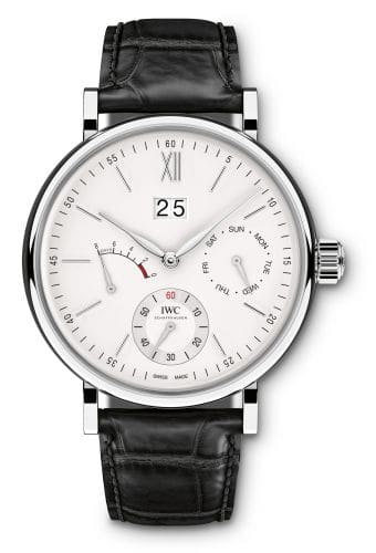 IWC Portofino Hand-Wound Day & Date Stainless Steel / Silver IW5162-01
