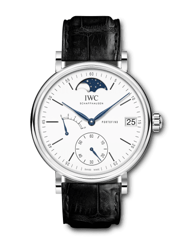 IWC Portofino Hand-Wound Eight Days Moonphase 150 Years Stainless Steel / White IW5164-06