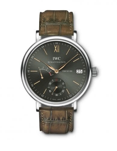 IWC Portofino Hand-Wound Eight Days Stainless Steel / Green / Harrods IW5101-17