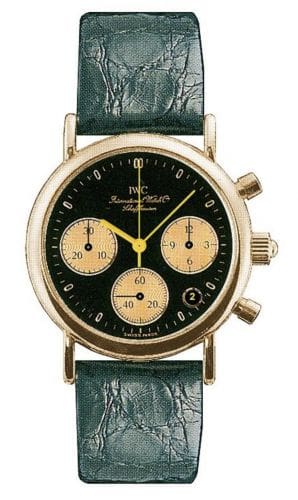 IWC Portofino Lady Chronograph MecaQuartz Rose Gold / Black / Alligator IW3730-01