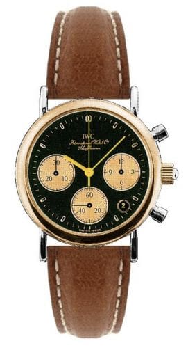 IWC Portofino Lady Chronograph MecaQuartz Stainless Steel / Rose Gold / Black / Calf IW3730-03
