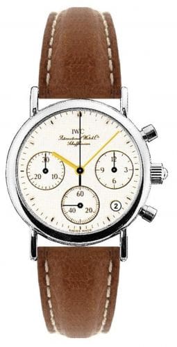 IWC Portofino Lady Chronograph MecaQuartz Stainless Steel / White / Calf IW3730-06