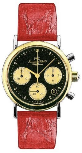 IWC Portofino Lady Chronograph MecaQuartz Stainless Steel / Yellow Gold / Black / Alligator IW3730-13