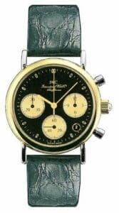 IWC Portofino Lady Chronograph MecaQuartz Stainless Steel / Yellow Gold / Black / Alligator IW3730-19