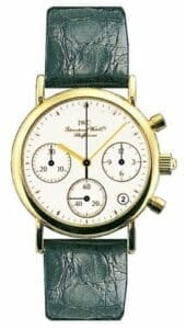 IWC Portofino Lady Chronograph MecaQuartz Yellow Gold / White / Alligator IW3730-08