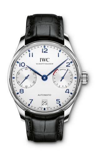 IWC Portugieser Automatic 5007 Stainless Steel / Silver - Blue Numerals IW5007-05