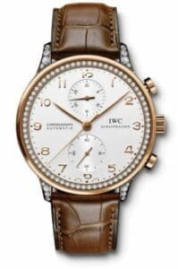 IWC Portugieser Chrono-Automatic Red Gold / Silver / Diamond IW3714-85