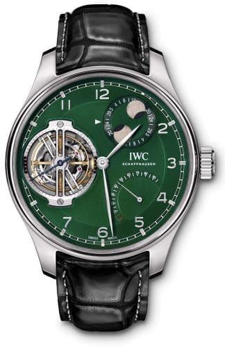IWC Portugieser Constant-Force Tourbillon Double Moon Platinum / Green IW5901-10