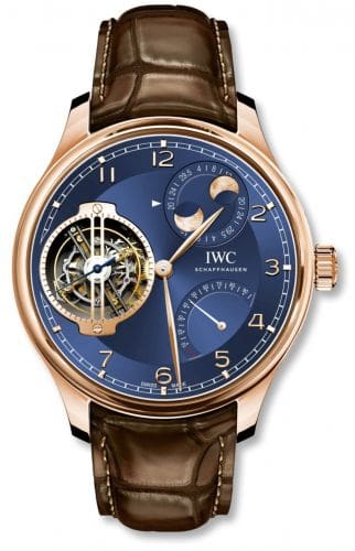 IWC Portugieser Constant-Force Tourbillon Double Moon Red Gold / Blue IW5901-06