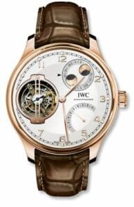 IWC Portugieser Constant-Force Tourbillon Double Moon Red Gold / Silver IW5901-08