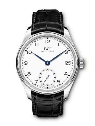 IWC Portugieser Hand-Wound Eight Days "150 Years" Stainless Steel / White IW5102-12
