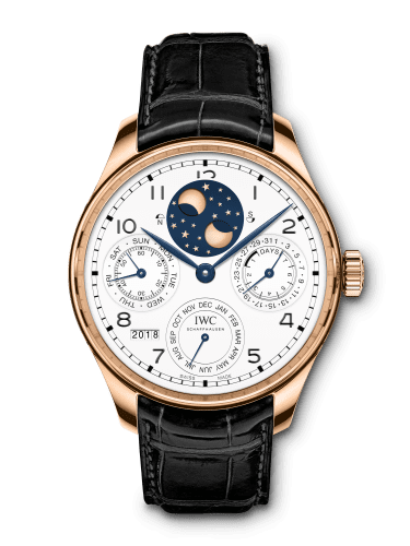 IWC Portugieser Perpetual Calendar Double Moon “150 Years” Red Gold / White IW5034-05
