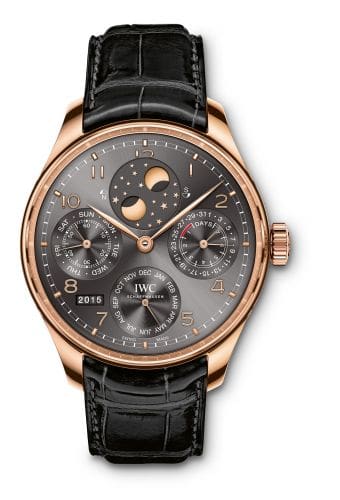 IWC Portugieser Perpetual Calendar Double Moon Red Gold / Ardoise IW5034-04