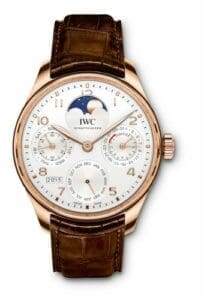 IWC Portugieser Perpetual Calendar Single Moon Red Gold / Silver IW5033-02