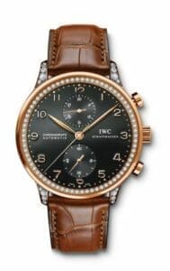 IWC Portuguese Chrono-Automatic Rose Gold / 108 Diamond IW3714-71