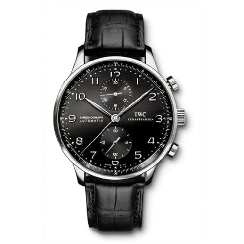 IWC Portuguese Chrono-Automatic Stainless Steel / Black IW3714-38