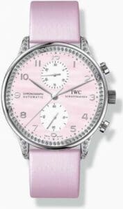 IWC Portuguese Chrono-Automatic White Gold / Pink MOP / Diamond IW3714-21