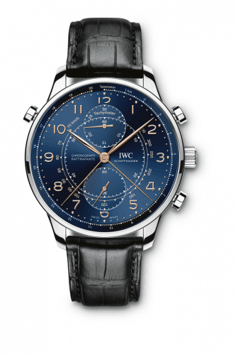 IWC Portuguese Chrono-Rattrapante Stainless Steel / Blue / Boutique Milano IW3712-22