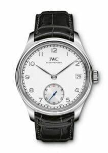 IWC Portuguese Hand-Wound Eight Days Stainless Steel / Silver IW5102-03