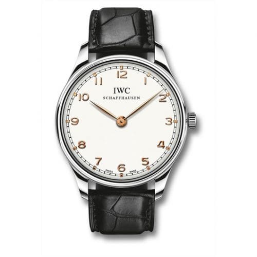 IWC Portuguese Hand-wound Pure Classic Stainless Steel / Silver IW5703-03