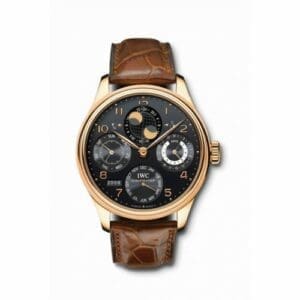 IWC Portuguese Perpetual Calendar 5021 Rose Gold / Black IW5021-19