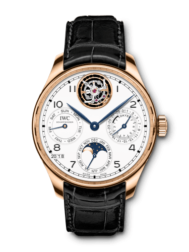 IWC Portuguese Perpetual Calendar Tourbillon Edition “150 Years” Red Gold / White IW5045-01