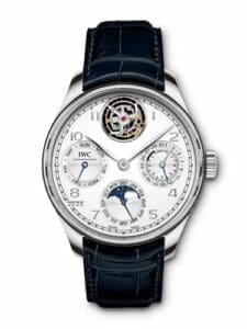 IWC Portuguese Perpetual Calendar Tourbillon Platinum / Silver IW5045-05
