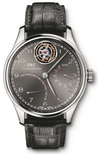IWC Portuguese Tourbillon Mystère Rétrograde Platinum / Ardoise IW5044-01