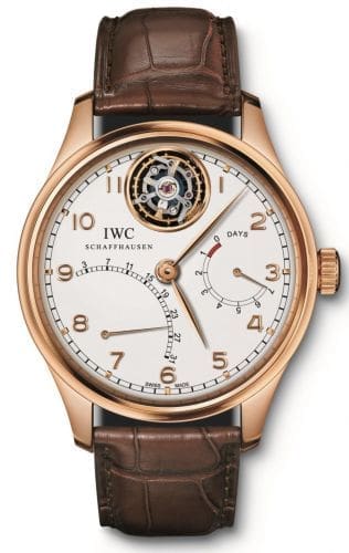 IWC Portuguese Tourbillon Mystère Rétrograde Red Gold / Silver IW5044-02