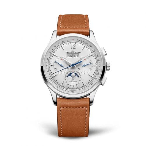 Jaeger-LeCoultre Master Control Chronograph Calendar Stainless Steel / Silver / Novonappa 413842J