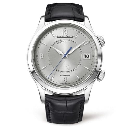 Jaeger-LeCoultre Master Memovox Stainless Steel / Silver / Alligator 1418430