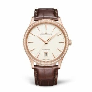 Jaeger-LeCoultre Master Ultra Thin Date Red Gold - Diamond / Eggshell / Alligator 1232501