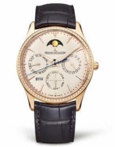 Jaeger-LeCoultre Master Ultra Thin Perpetual Pink Gold - Diamond / Eggshell / Alligator 1302501