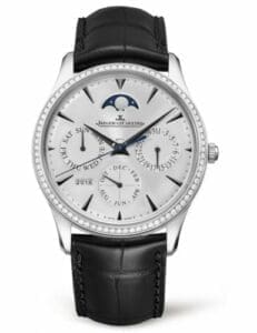 Jaeger-LeCoultre Master Ultra Thin Perpetual White Gold / Diamond / Silver / Alligator 1303501