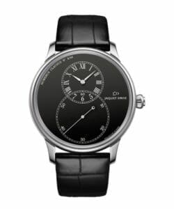 Jaquet Droz Grande Seconde 43 Black Enamel / White Gold J003034284
