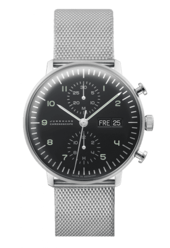 Junghans Max Bill Chronoscope Black Day / Date Bracelet 027/4500.44