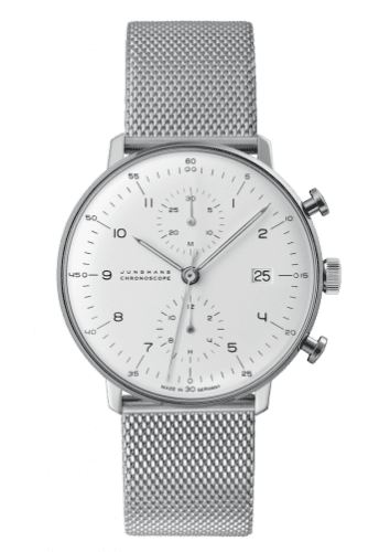 Junghans Max Bill Chronoscope Silver Bracelet 027/4003.44