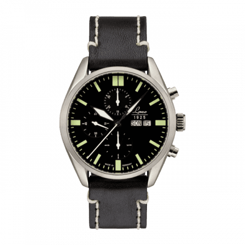 Laco Chronographs Las Vegas / Stainless Steel / Black 861587