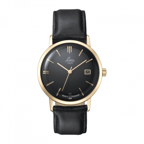 Laco Editions Model Goldstadt-Watch / Stainless Steel / Black 862079