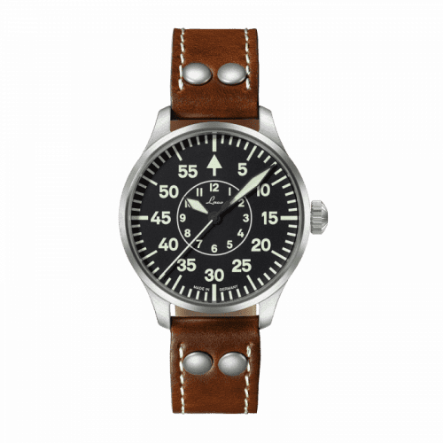 Laco Pilot Watch Basic Aachen Stainless Steel / Black 861990