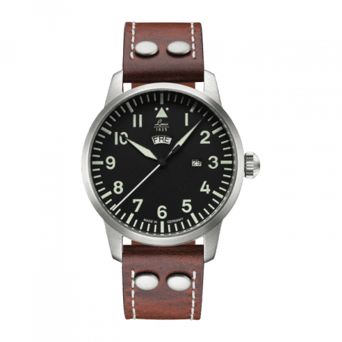 Laco Pilot Watch Basic Genf Stainless Steel / Black 861807