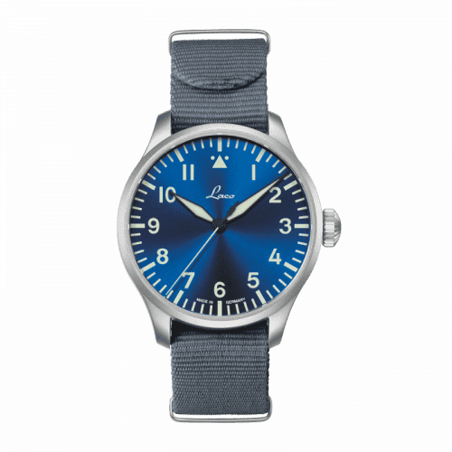 Laco Pilot Watch Original Augsburg Blaue Stunde Stainless Steel / Blue 862100