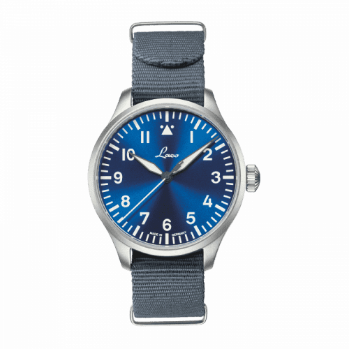 Laco Pilot Watch Original Augsburg Blaue Stunde Stainless Steel / Blue 862102