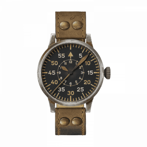 Laco Pilot Watch Original Kempten Erbstück Stainless Steel / Black 862097